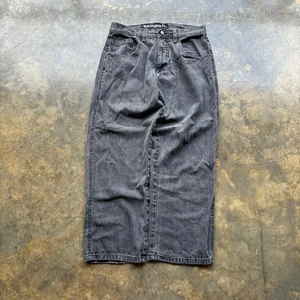 Vintage baggy southpole style black wide leg‎ jeans